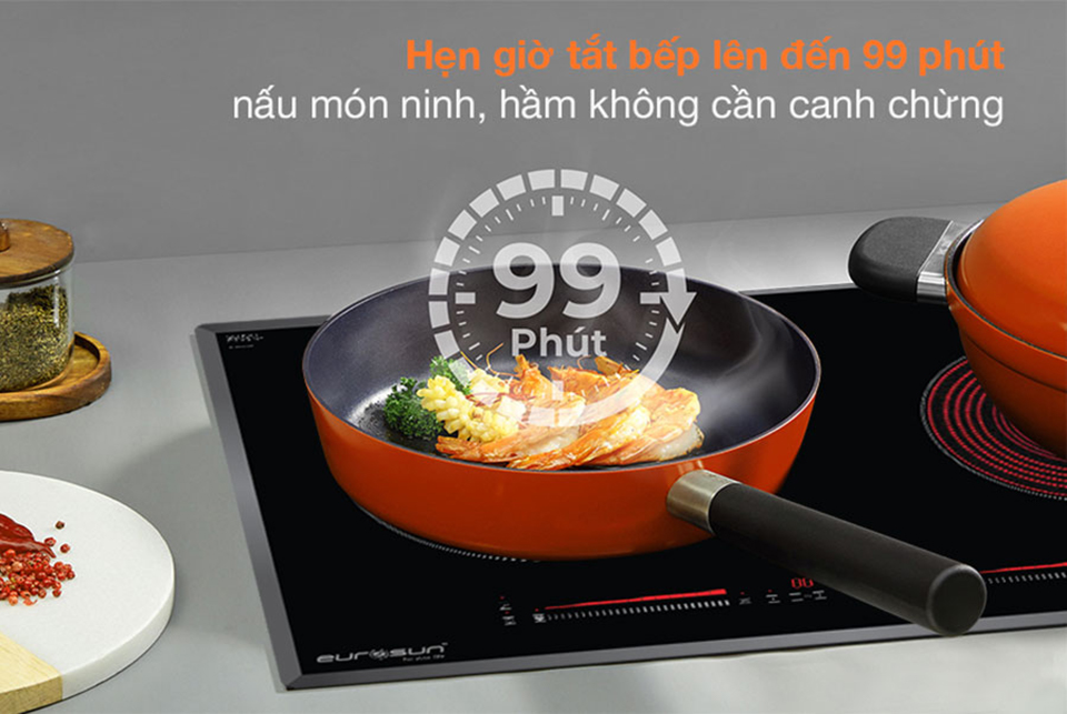 Bếp Điện Từ Eurosun EU-TE887G chính hãng tại ECV Home Đà Nẵng