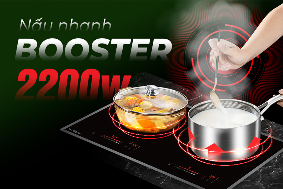 Bếp Từ Eurosun EU-T710Pro nấu nhanh Booster 2200w