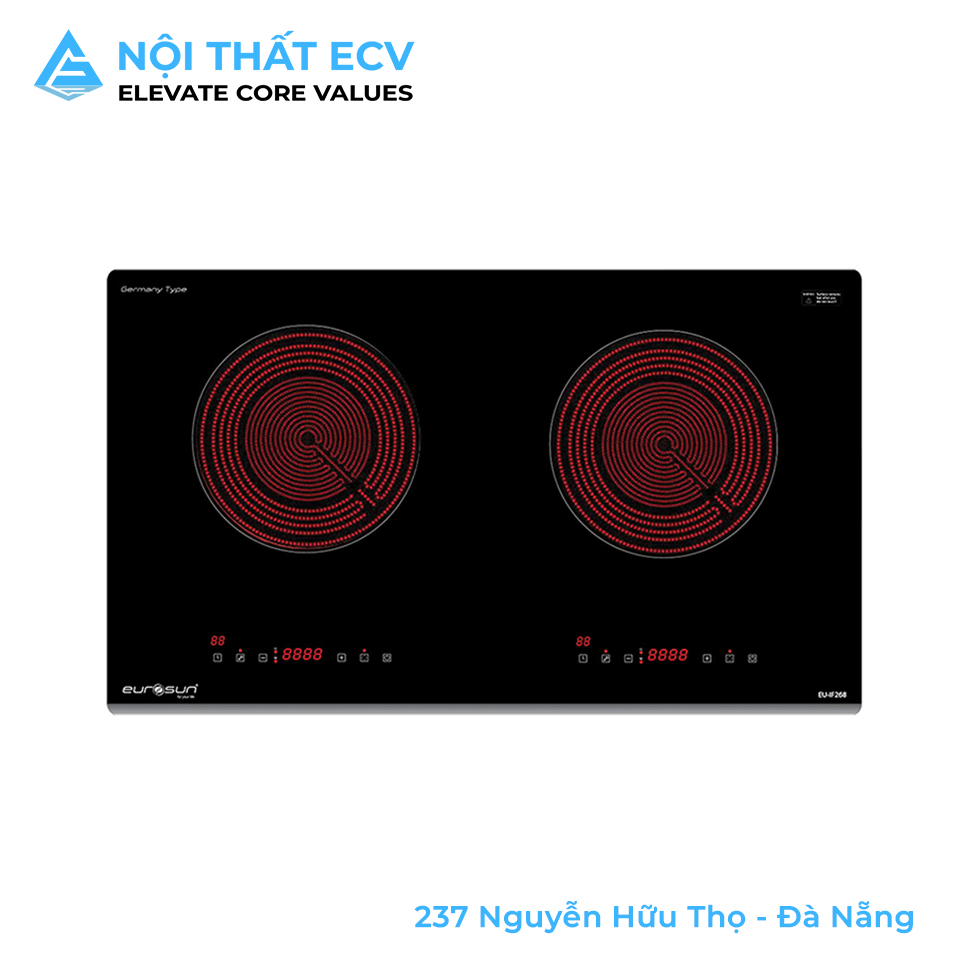 Bếp Điện Hồng Ngoại 2 Vùng Nấu EU-IF268S