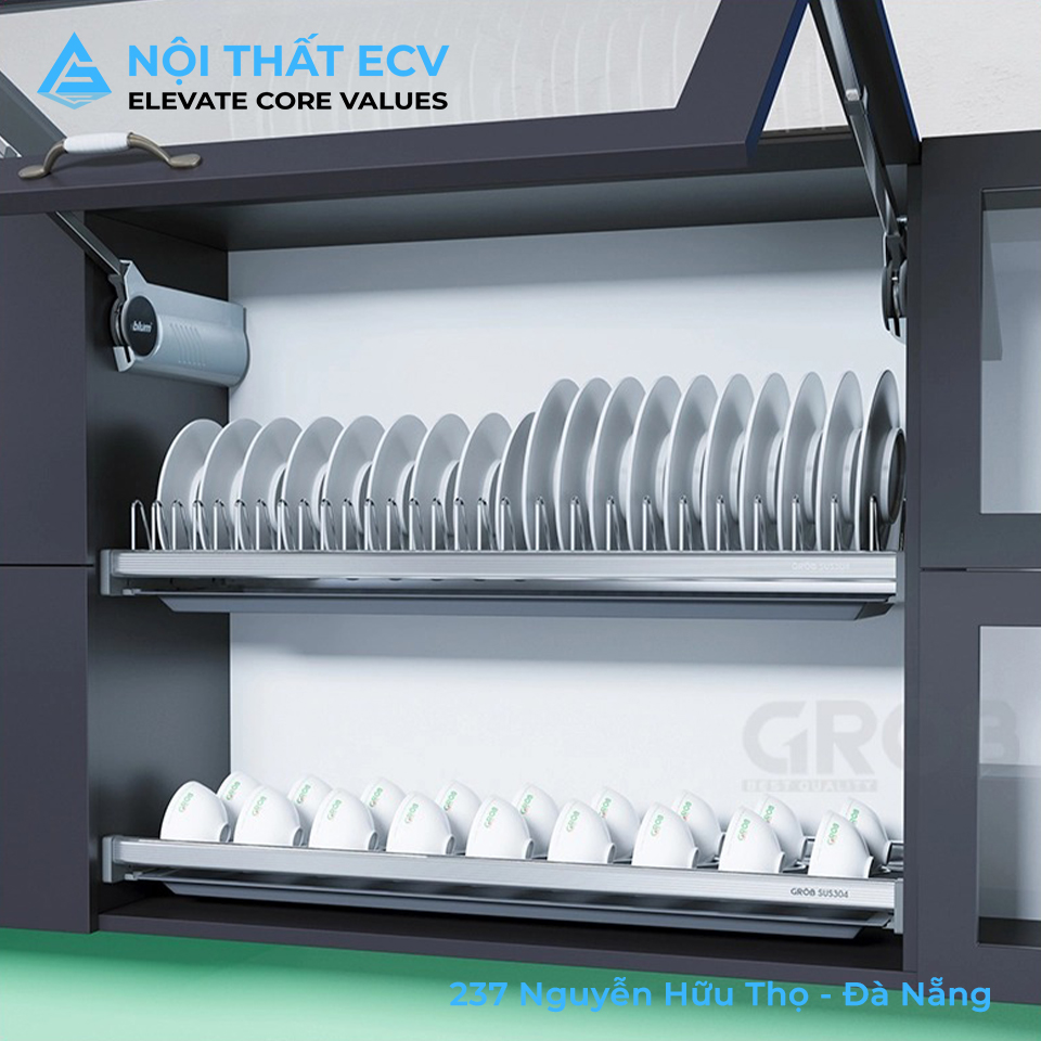 Giá Bát Cố Định Inox 304, Inox Mờ GROB GS340-160