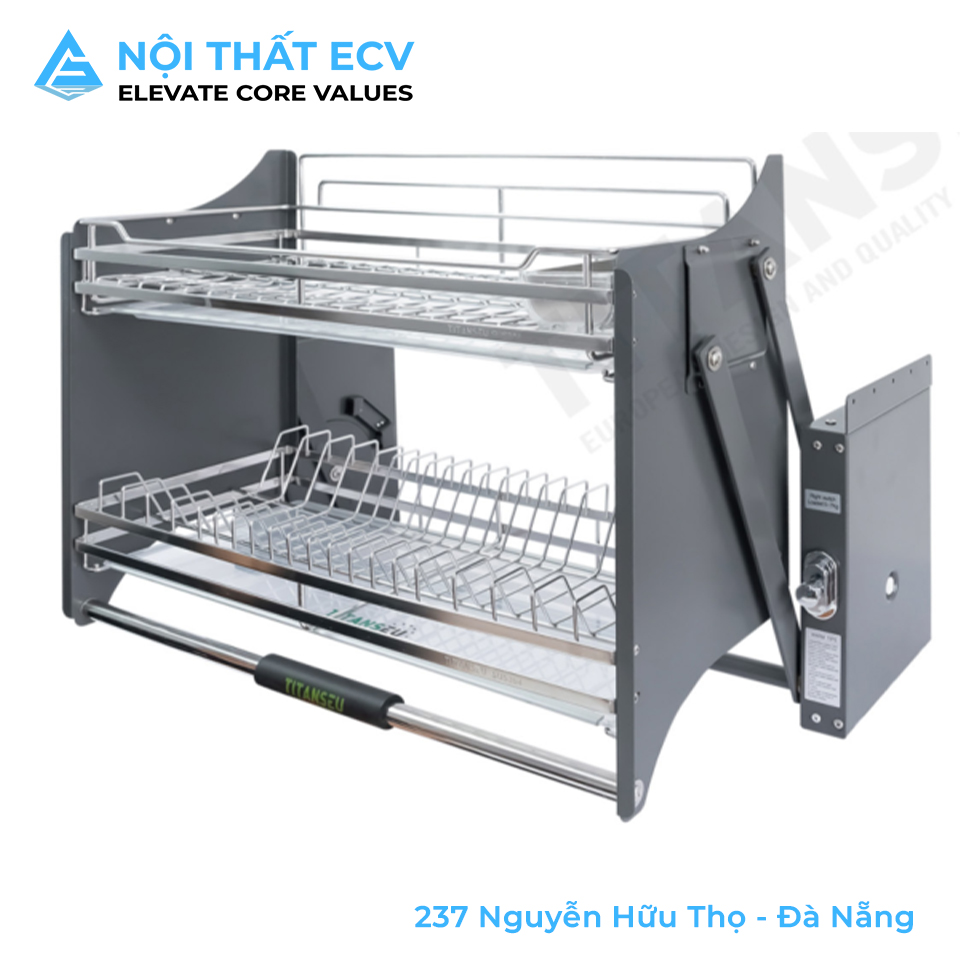 Giá Bát Nâng Hạ Nan Dẹt INOX SUS304 TITAN-Q70S TITANSEU