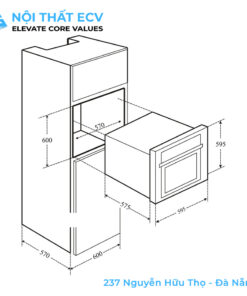 Alternative view of Lò Nướng Âm Tủ Eurosun EOV65DE