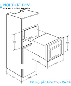 Alternative view of Lò Nướng Âm Tủ Eurosun EOV65ME