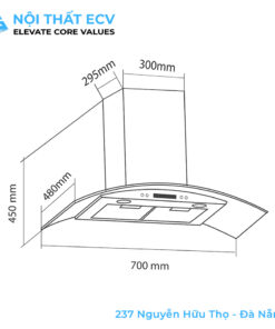 Alternative view of Máy Hút Mùi Gắn Tường EH-70K15E, EH-90K15E