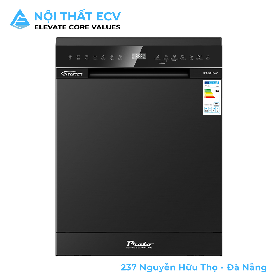 Máy Rửa Bát Độc Lập Âm Tủ Prato PT-96.DW